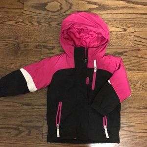Girls Lands End 3 in 1 jacket and fleece